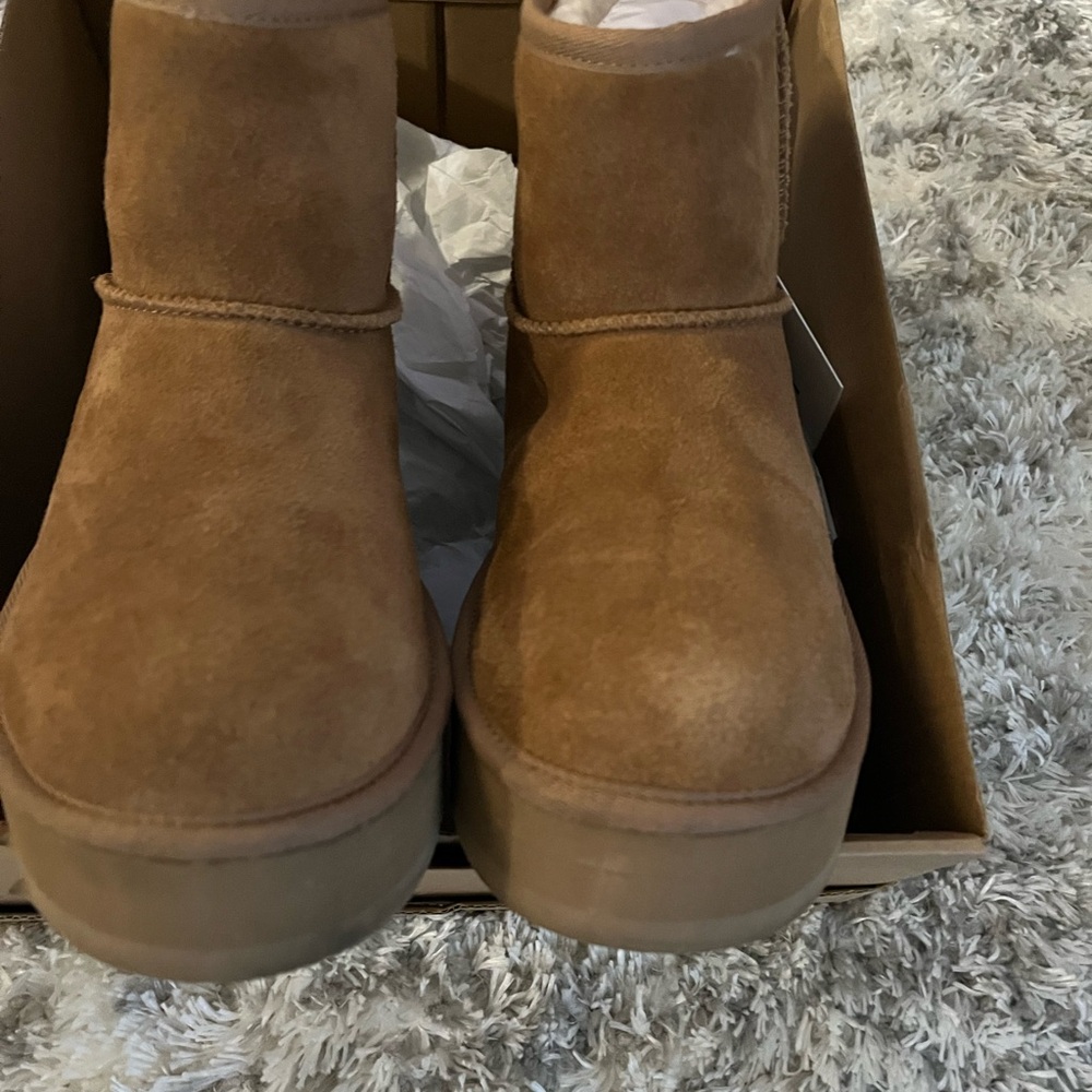 Ugg Chestnut Platform Mini Boots - Picture 4 of 7